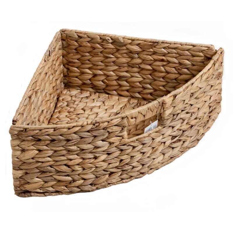 eHemco Hampton Meadows 4 Tier X-Side Corner Table Storage Cabinet