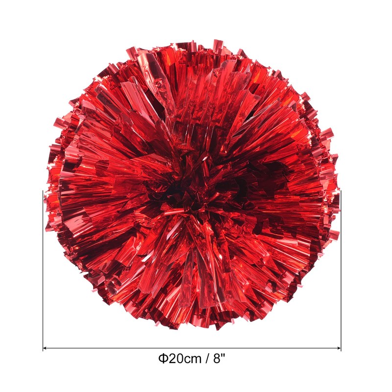 PATIKIL Cheerleading Pom Poms, 2 Pack PET Cheer Pom with