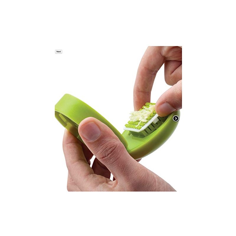 Joie Garlic Press and Chopper with Storage Container, Stainless Steel
