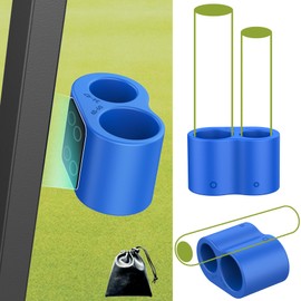 vigoregal Magnetic Item Holder for Golf Cart Premium Silicone, Dual-Slot Design with 4 Heavy-Duty Magnets, One-Hand Operation, Universal Fit for 36-60 Ring Gauge Items – Lies Flat or Sticks Securely