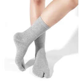 UBUMO Men's Flip Flop Socks Tabi Split Toe Geta Wicking Cotton Pack of 4