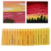 18Pcs Oil Pastels Yellow Series Bright Colour Safe Easy Blending