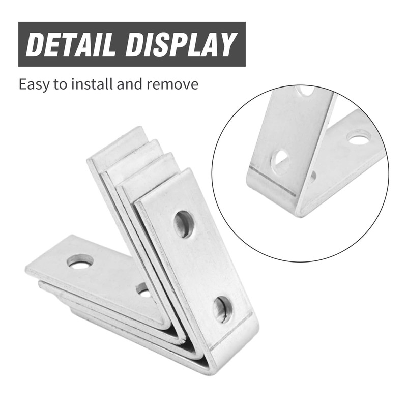 EATAKWARD 4 PCS Inside Angle Bracket for 1/2" Bolt in