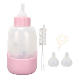 Pet Feeding Bottle Kits,Small Puppy Feeding Bottle Kits Kitten Nursing Bottle Can Squeeze Liquid Replacement Mini Nipples Kits for Kittens Puppies