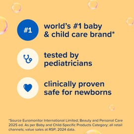 Johnson's Baby Shampoo with Aloe Vera & Vitamin B5, Tear Free, Newborn Essentials, No added Parabens & Sulfates, Hypoallergenic, 20.3 fl. oz