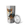 Tactical Corgi Humor for Dog Lovers, Men and Women Stainless