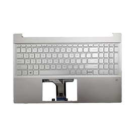 D-KXCPELE Replacement Top Cover Upper Case Palmrest Backlit Keyboard for HP Pavilion 15-EG 15-EH Without Fingerprint Hole,with SD,M08912-001