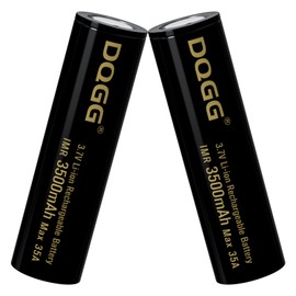 PAOWANG 18650 Rechargeable Battery 3.7Volt Li-ion Batteries 3500mAh Flat Top 18650 for Headlamp and Flashlights, Headlight Etc