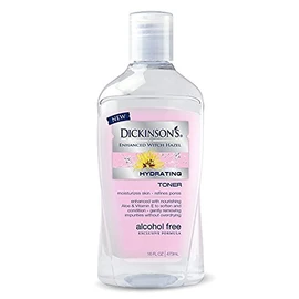 Dickinson's Enhanced Witch Hazel Alcohol Free Hydrating Toner, 16 Fluid Ounce (Pack of 6)