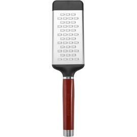 KitchenAid Gourmet Flat Grater for Fine, Medium and Coarse Grate, and Slicing, Dishwasher Safe, Black