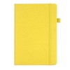 A5 Lined Notebook Portable PU Leather Hardcover Notebook with Elastic