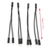 E-outstanding 4PCS 2 Pins Single Female to Dual Male Jumper