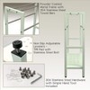 Anthology Spa Asta 4-Bar Towel Rack with Stainless Steel Storage