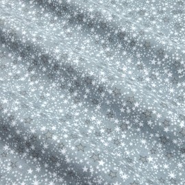 A.E. Nathan Comfy Flannel Stars Grey Fabric By The Yard