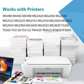 Relcolor Compatible Ink Cartridge Replacement for Canon 243 244 PG-243XL CL-244XL PG243 CL244 (Black and Color, 2-Pack) Fit for MX490 MX492 MG2522 MG2922 TR4520 TR4522 TS3322 TS3122 TS202 Printer