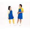 Dilitools Mandil Color Azul Para Chef Delantal Cocina Mesero Dili