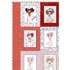 Loralie Designs - Nifty Nurses 👩‍⚕️Quilting And Crafting Fabric Panel