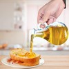 Yomjar 2 Pack 12oz Glass Honey Dispenser Jars, Maple Syrup