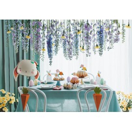 PartyDeco Balon Foliowy Królik Zajączek Wielkanoc Pisanki Dekoracja Urodzinowa Girlanda Balonowa