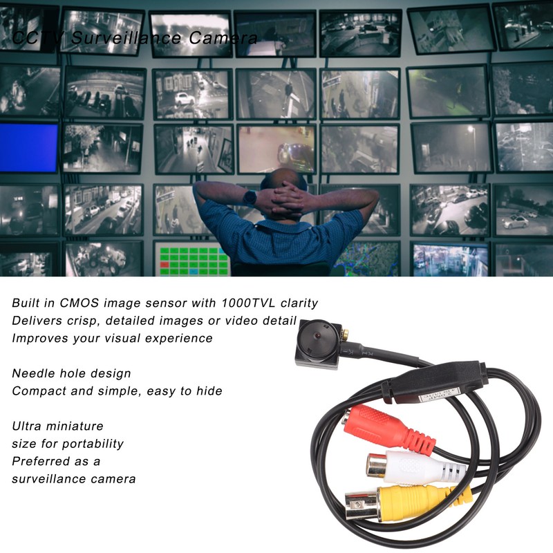 CCTV Surveillance Camera AHD2.0 DC12V Portable Mini 1000TVL FPV Camera