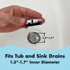 DrainFunnel Chrome Bathtub Stopper, Drain Stopper, Sink Stopper, Tub Plug,