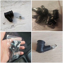 TorSor 5 Pack Spark Plug Boot Terminal Kit Rubber Cap Distributor Connector with Spring Replacement for M.C 5 Ignition Coil Wire 2 Stroke 4500 5200 5800 45CC 52CC 58CC Gas Chainsaw Garden Tool