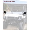 SAUTVS Adjustable Side Mirrors Compatible with Kawasaki Mule Pro FXT