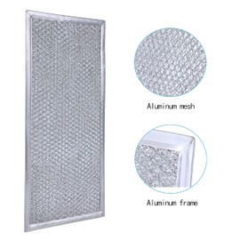 Grease Filter Replacement for Whirlpool Microwave WMH31017AS WMH31017HZ WMH31017FS WMH32519HZ WMH32519CS WMH32519HZ WMH53520CS WMH53521HZ.(2 Pack)