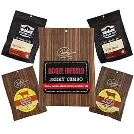 Booze Lover's Combo - 4 Delicious Flavors of a Boozy Nature for People Who Love a Little Booze and a lot of Jerky - 10 oz.