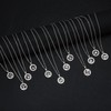Silver Star Sign Motif Pendant Chain Necklace - Libra (23rd