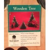 Walnut Hollow Wide Christmas Tree 12" Unpainted Wood w/ Heart