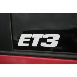 719 Designs Eli Tomac ET3 SOLID LETTER Die-cut Car Window Sticker, Buy 2 Get 1 FREE
