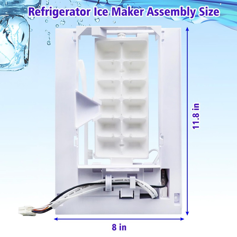 Upgraded Refrigerator Ice Maker Assembly AEQ72909603 AEQ72909602 Compatible with LG