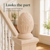 Warmhm Wood Pineapple Finial: Newel Post Cap for Staircase Bannisters
