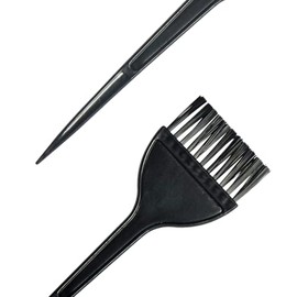 2-Pack Hair Dye Brushes - Reusable Applicator Brushes for Hair Stylists, Salon Use, and Home DIY Dyeing for Men and Women (2 Pack)