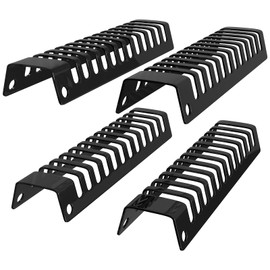 FOLLOWIN Hat Stand Organizer for Baseball Caps,Acrylic Hat Holder for Closet Countertop Display,4 Pack Baseball Caps Display and Organizer,Holds 48 Hats, Classic Black