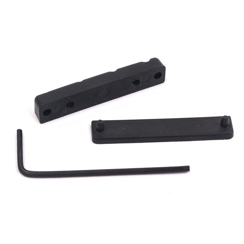 Alnicov Adjustable POM Nut for 4 Strings Bass Guitar,Black