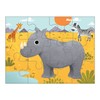 Mudpuppy Animals of The World 4-in-A-Box Puzzles, Ages 2-5, 4-Piece,