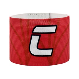 VerteLife Classic C Captain Armband Unisex Captain's Armband Adjustable Soccer Arm Band Elastic Captains Bands Soccer Sport Armbands for Kids and Adult - Junior,Red