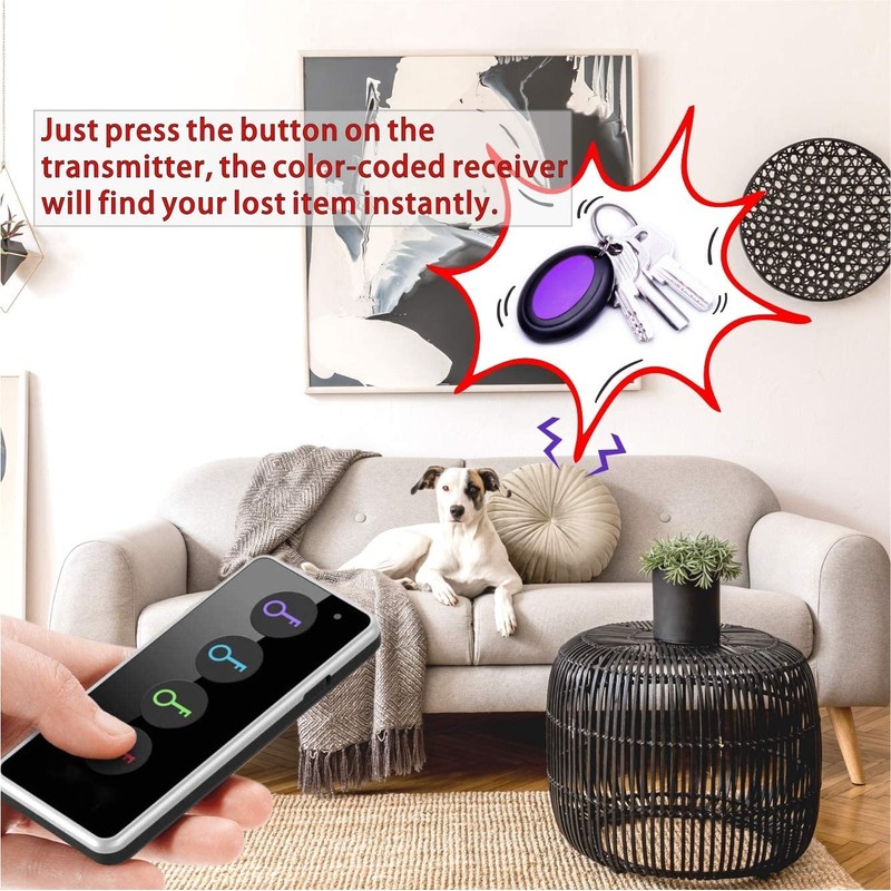 Reyke Key Finder, Remote Finder, Wireless RF Object Finder, with