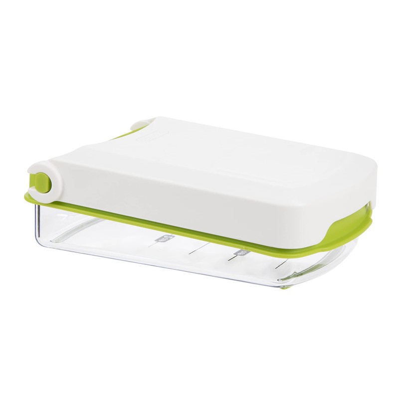 PrepWorks Compact Veggie Chopper – Space-Saving Manual Vegetable Cutter, Easy-to-Use,