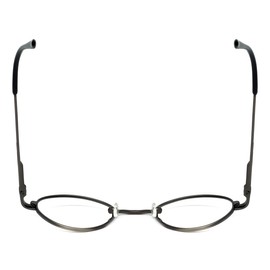 Calabria Flex Collection KIDS 66 Round Blue Light Blocking Reading Glasses +1.50 Pewter Silver Girls