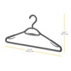 Whitmor Slim Sure-Grip Hangers with Swivel Hook - White and
