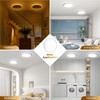 4Pack Flush Mount Ceiling Light with Nightlight 12in , 24W