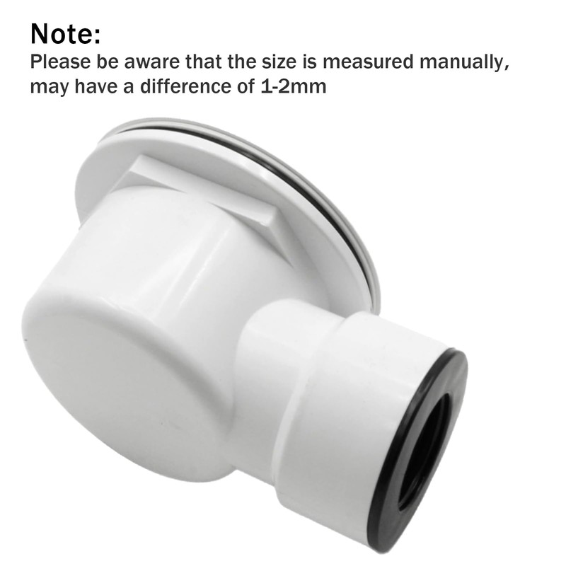 Low Profile Shower Drain, 1.5” Side Outlet Drain Assembly,Perforated Strainer,