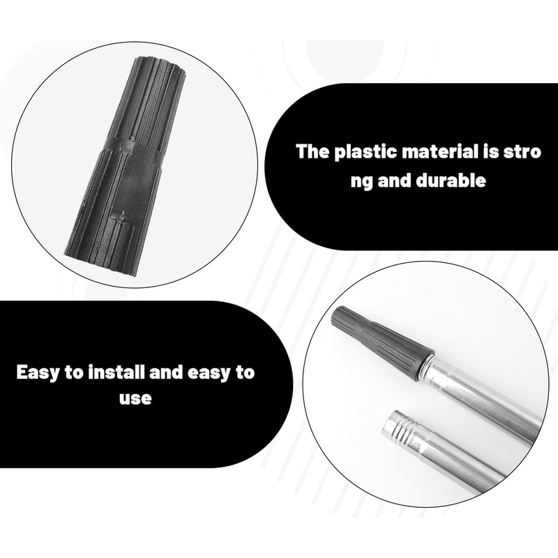 4 Pcs Extension Pole Adaptor, Innovative Plastic Simple Screw-On Tool,