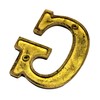 eSplanade Brass Hotel Door Sign Alphabet Letter A 4" G