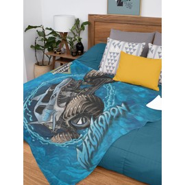 INTIMO Monster Jam Megalodon Shark Monster Truck Soft Fleece Plush Throw Blanket