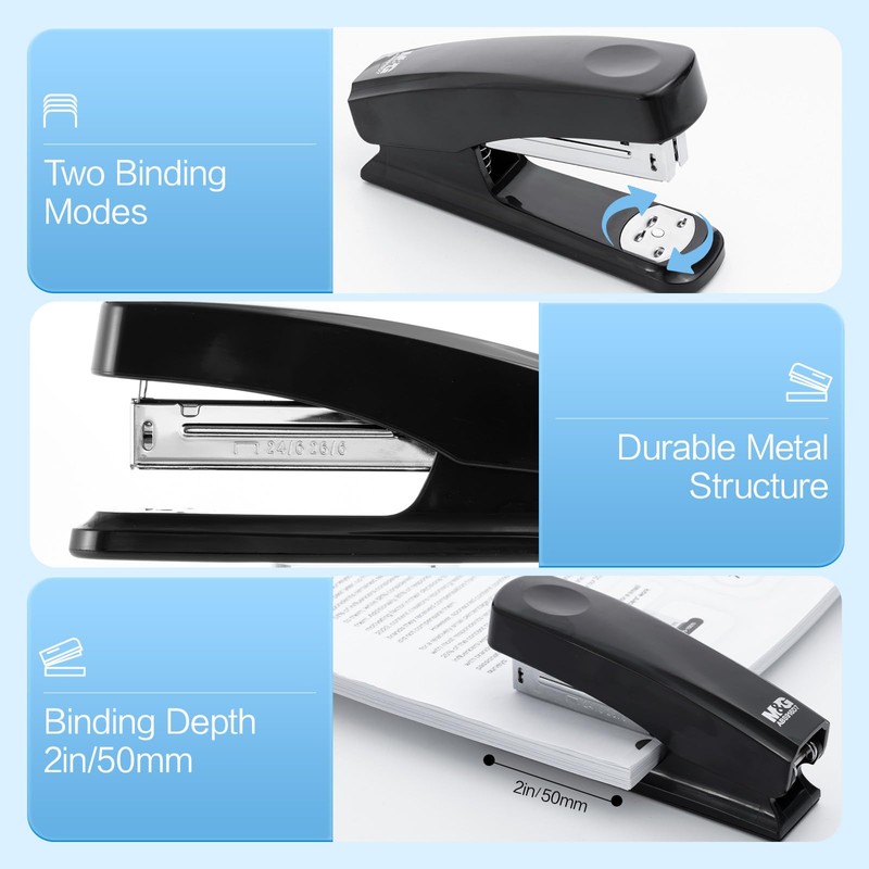 M&G Desktop Stapler Basic Stapler with 25 Sheet Capacity, Two