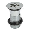 TC Bathroom Flush Grated Basin Waste Slotted Tail 1 1/4"